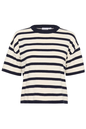 LikamSZ Striped Pullover Winter White Nightsky Stripe - 30514161