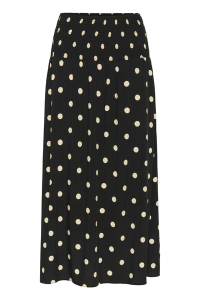 GislaSZ Maxi Skirt Black Creme Brulee Big Dot - 30514246 Thumbnail