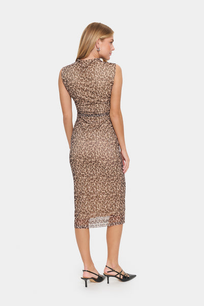 LoreenSZ Dress Black Reg Leo - 30514257 Thumbnail