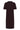 MilaSZ Polo SS Dress Chocolate Plum - 30514319