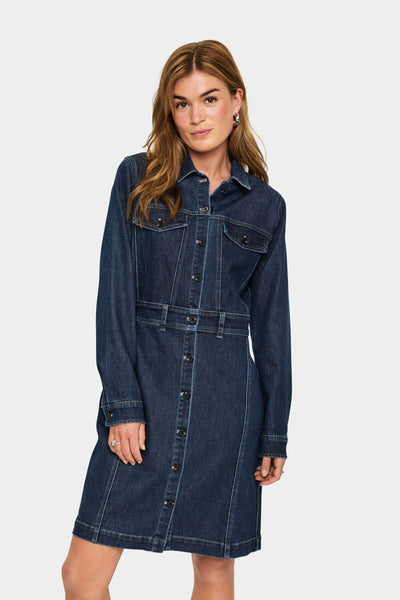 MaudeSZ Dress Medium Blue Denim - 30514395 Thumbnail