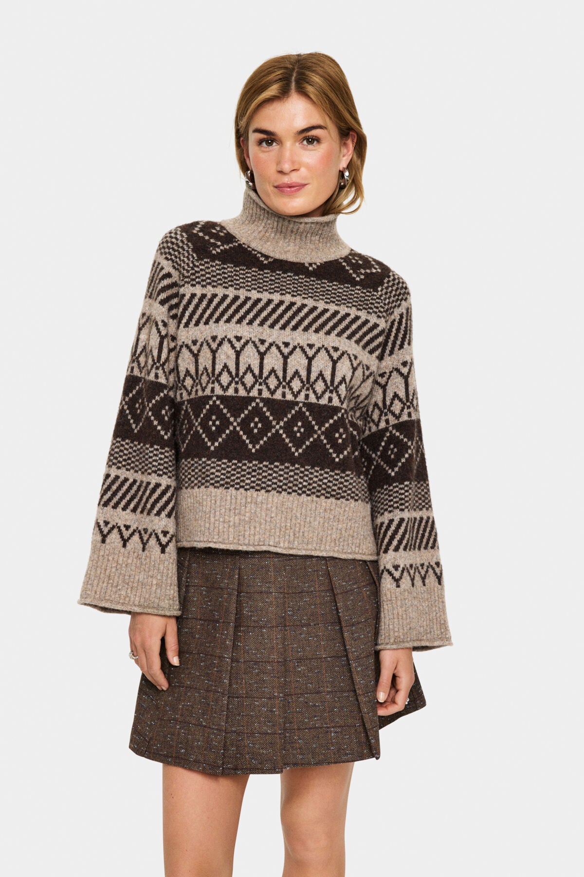 MichaSZ Rollneck Fondue Fudge Melange - 30514422