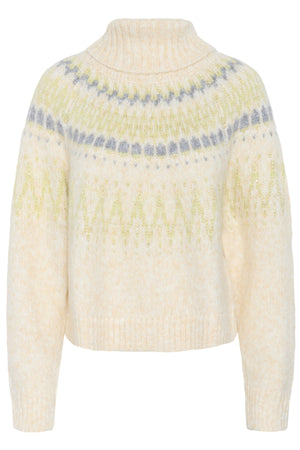 MegnaSZ Rollneck Pullover Ice Melange - 30514467
