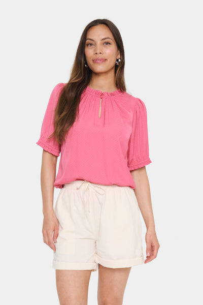 BrianaSZ SS Blouse Fruit Dove - 30514535 Thumbnail