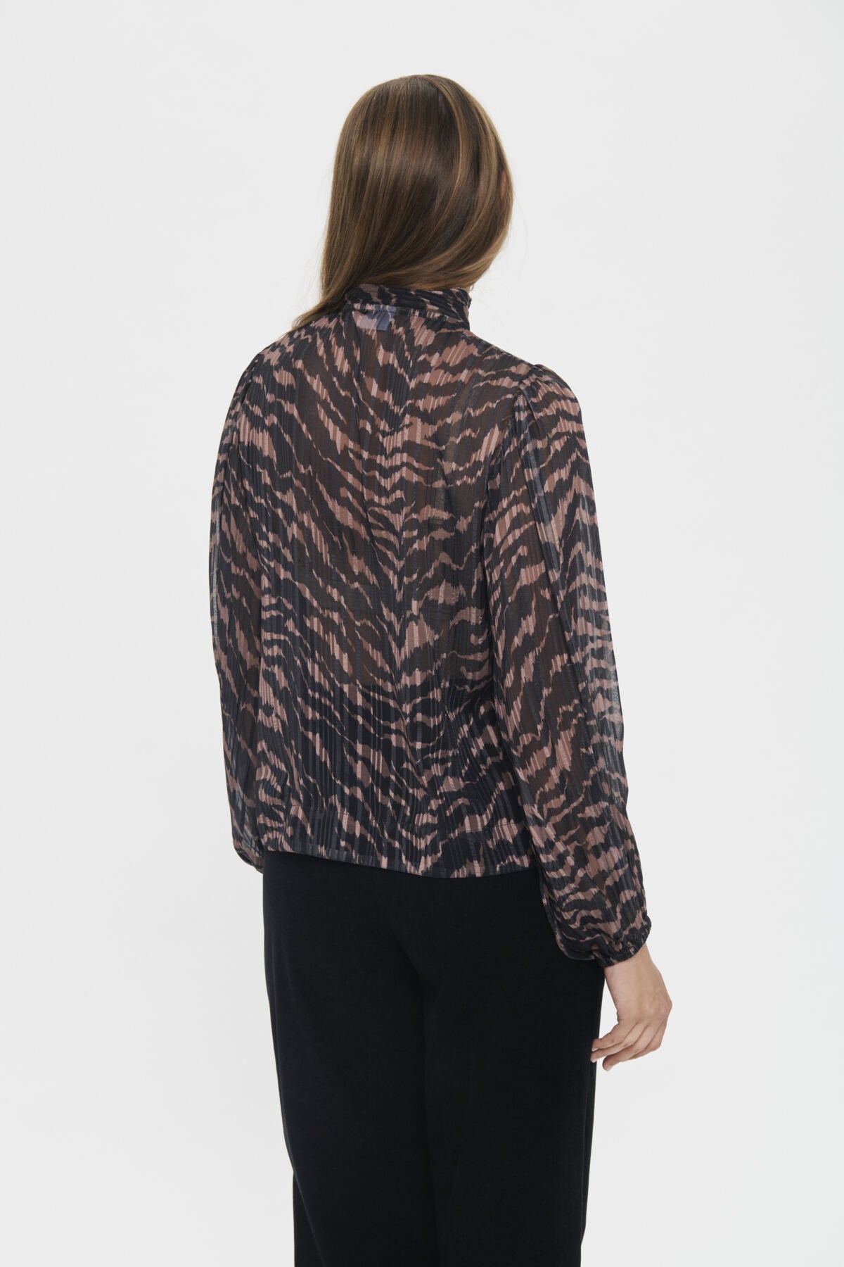 NestaSZ Blouse Black Shifted Strokes - 304346 - 30514571