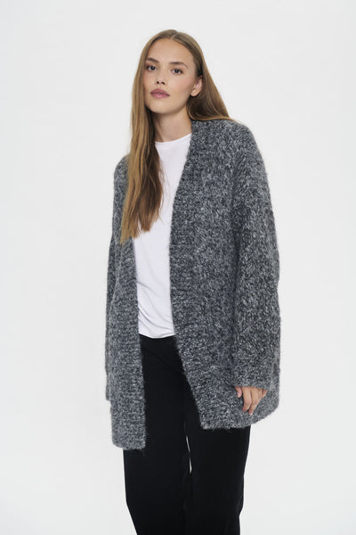 NorthSZ Cardigan Gunmetal Melange - 1803061 - 30514582 Thumbnail