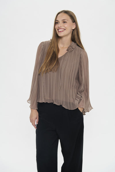 NuriSZ Blouse Pine Bark - 171410 - 30514597 Thumbnail