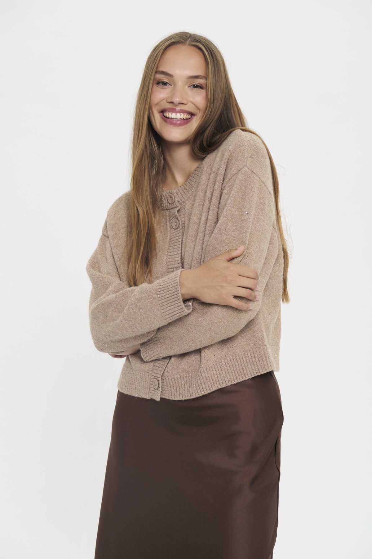 NovaSZ Cardigan Sepia Rose Melange - 1418031 - 30514624