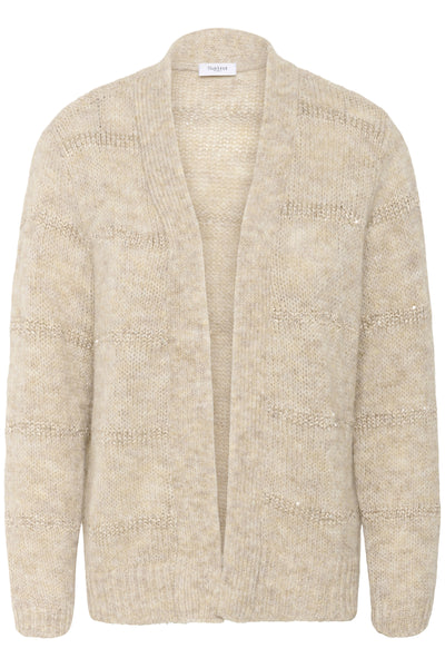 NoraliSZ Open Cardigan Seedpearl Melange - 1207031 - 30514632 Thumbnail