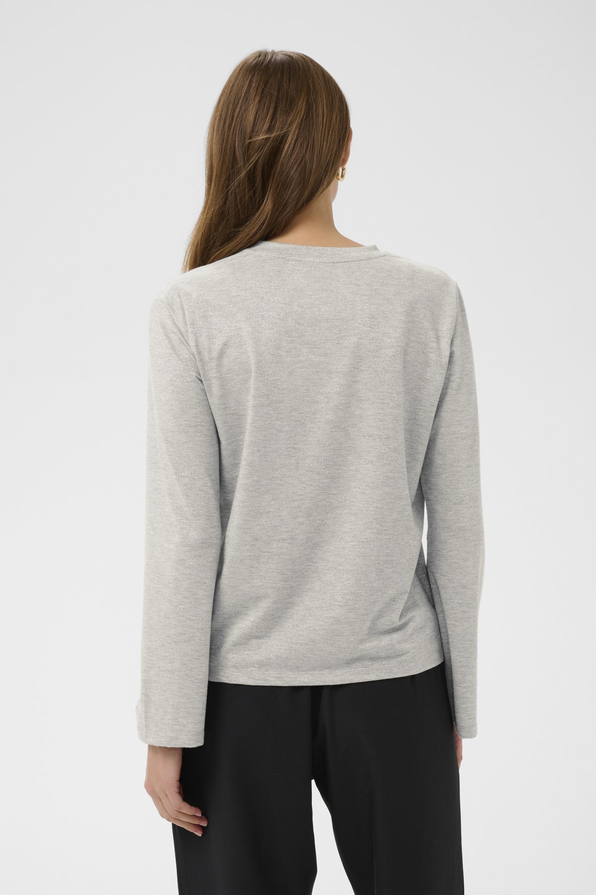 HagaSZ LS Blouse Pearl Grey Mel - 1541011 - 30514652