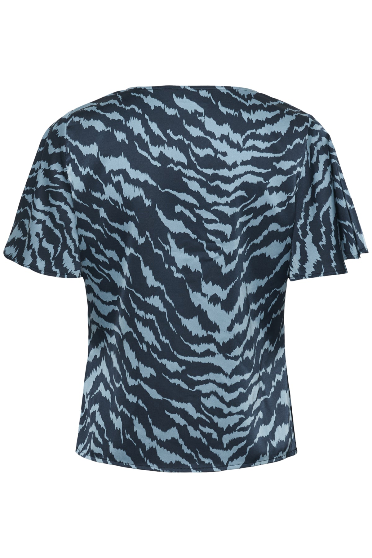 NaginaSZ Blouse Pageant Blue Shifted Strokes - - 30514654