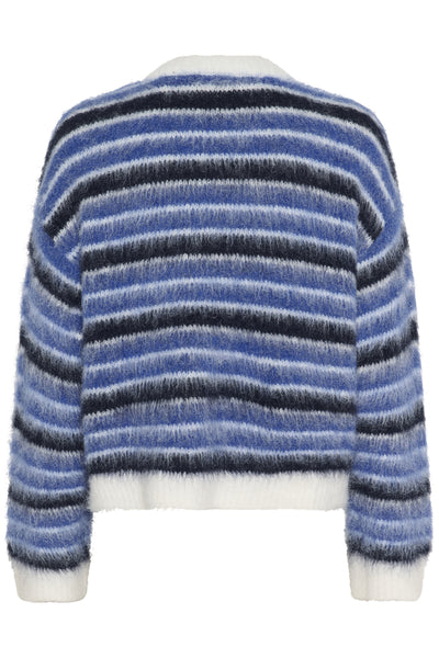 OlmaSZ Cardigan K.Blue Ice Navy Stripes - 3045 - 30514758 Thumbnail