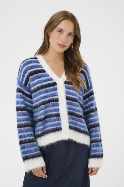 OlmaSZ Cardigan K.Blue Ice Navy Stripes - 3045 - 30514758 Thumbnail