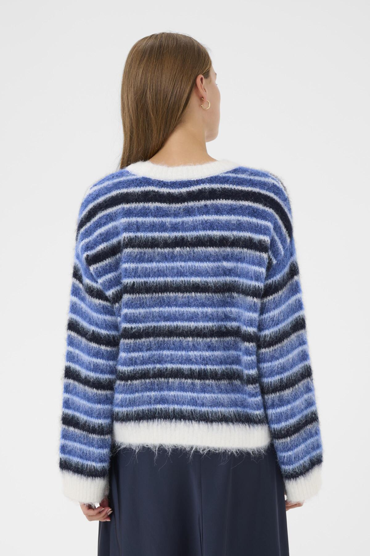 OlmaSZ Cardigan K.Blue Ice Navy Stripes - 3045 - 30514758
