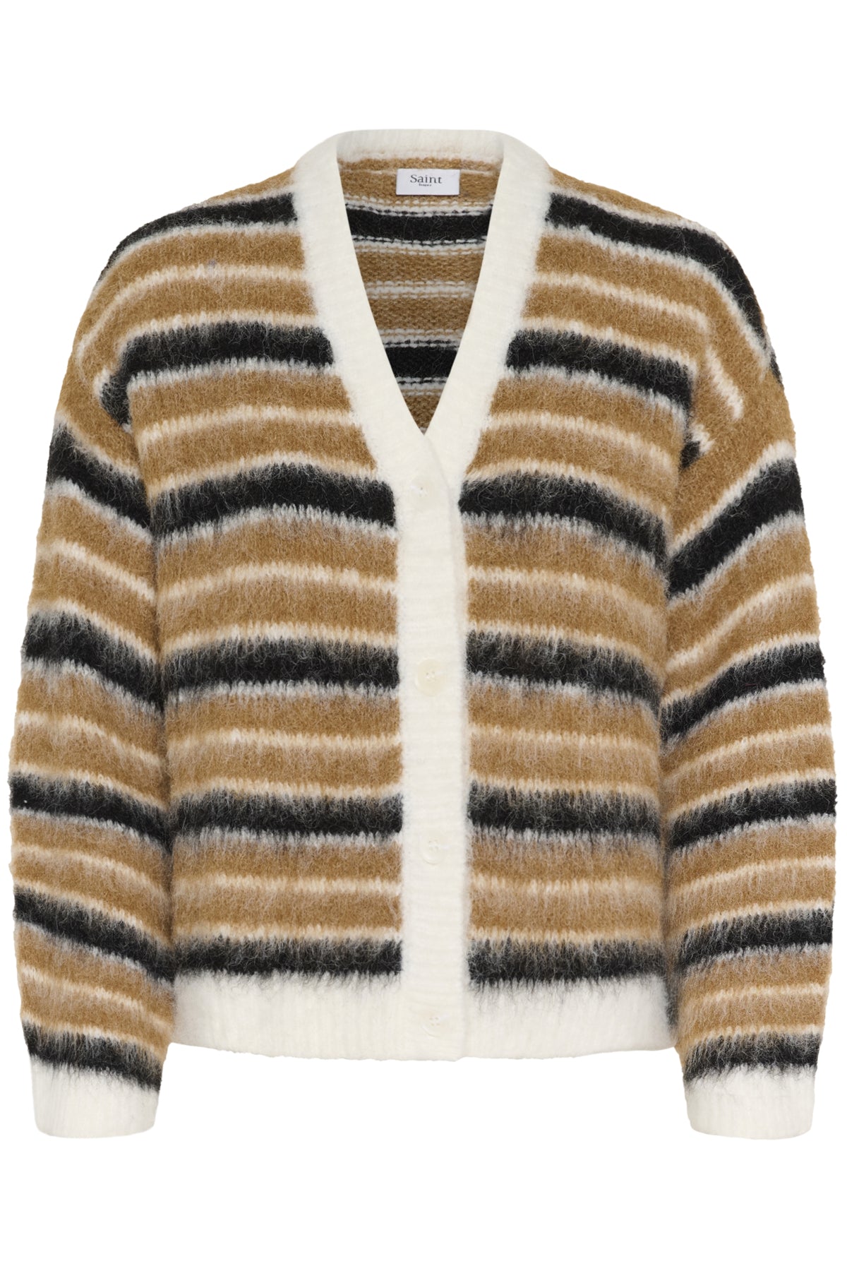 OlmaSZ Cardigan Tannin Black NavySky Stripes - - 30514758