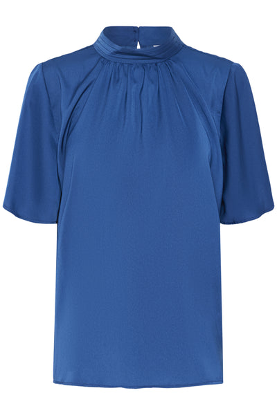 AileenSZ Flared Blouse Navy Peony - 194029 - 30514797 Thumbnail