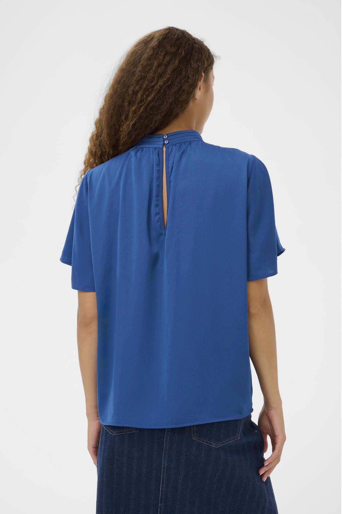 AileenSZ Flared Blouse Navy Peony - 194029 - 30514797