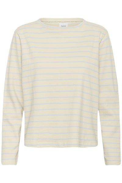OsannaSZ LS Blouse Turtledove Blue Stripe - 30451 - 30514807 Thumbnail