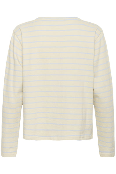 OsannaSZ LS Blouse Turtledove Blue Stripe - 30451 - 30514807 Thumbnail