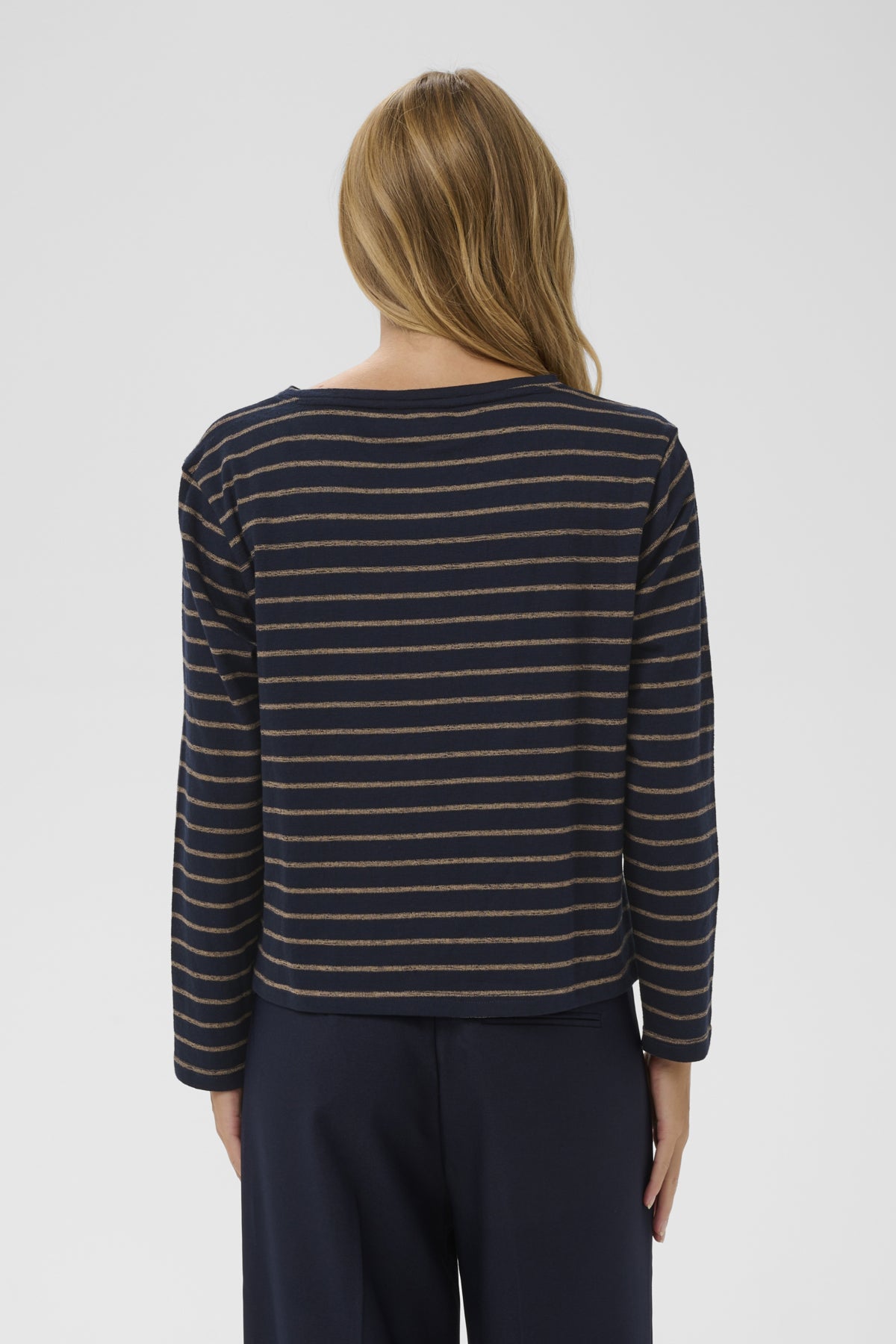 OsannaSZ LS Blouse Nightsky Tanin Stripe - 304517 - 30514807