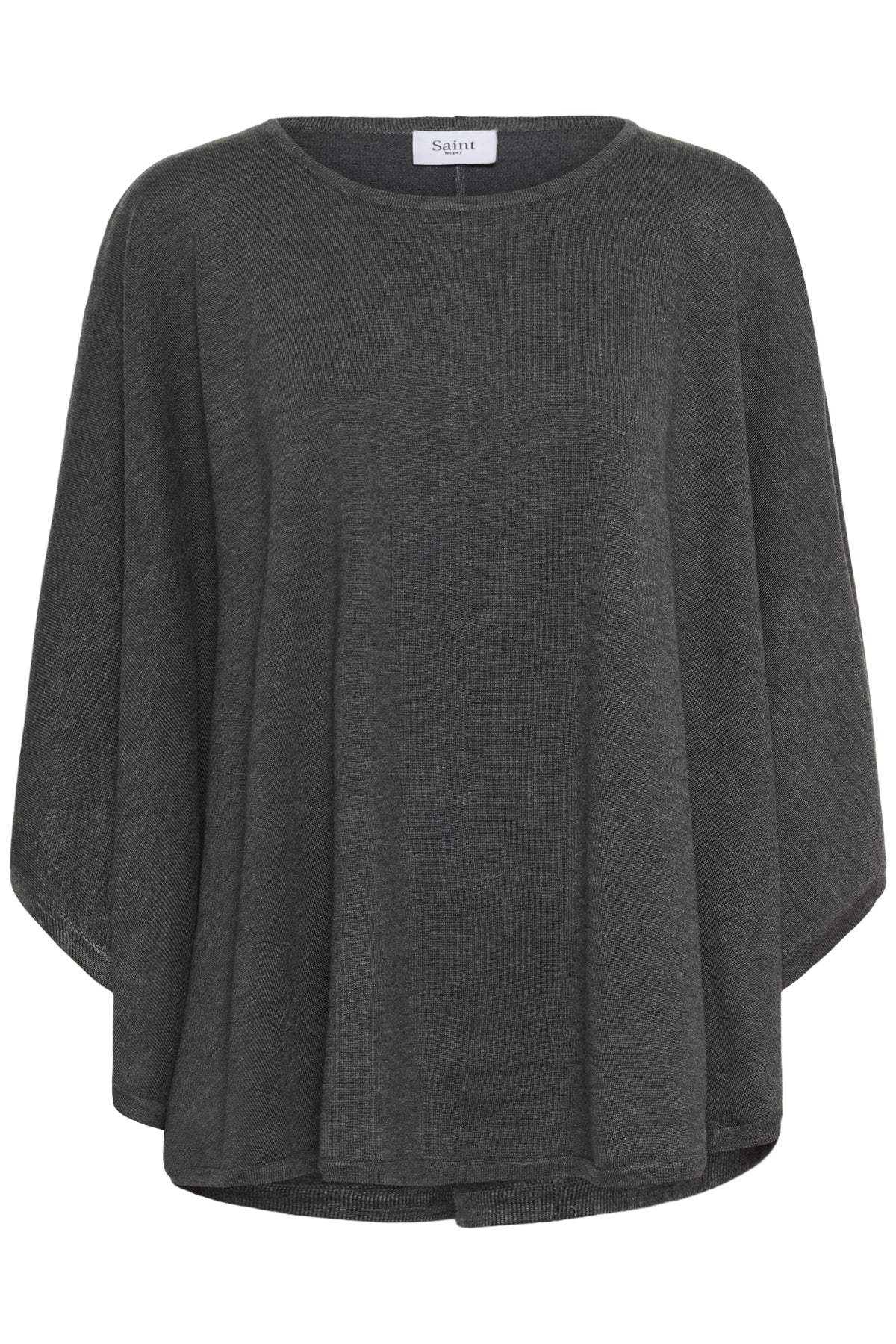 BilliSZ Poncho Grey Iron Melange - 30514828