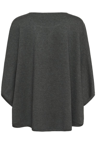 BilliSZ Poncho Grey Iron Melange - 30514828 Thumbnail