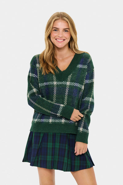 MoanaSZ Pullover Botanical Naval Plaid - 30514863 Thumbnail