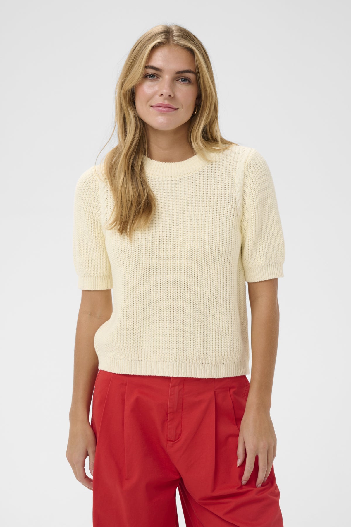PiliaSZ SS Pullover Creme - 131308 - 30514999
