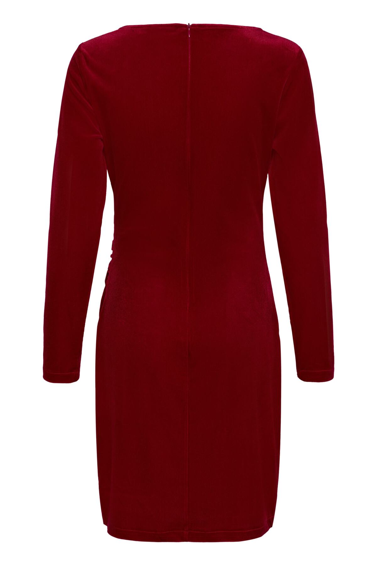 MaryannSZ LS Dress Chinese Red - 30515017
