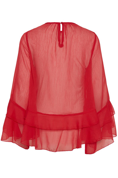 MazelleSZ Blouse Chinese Red - 30515020 Thumbnail