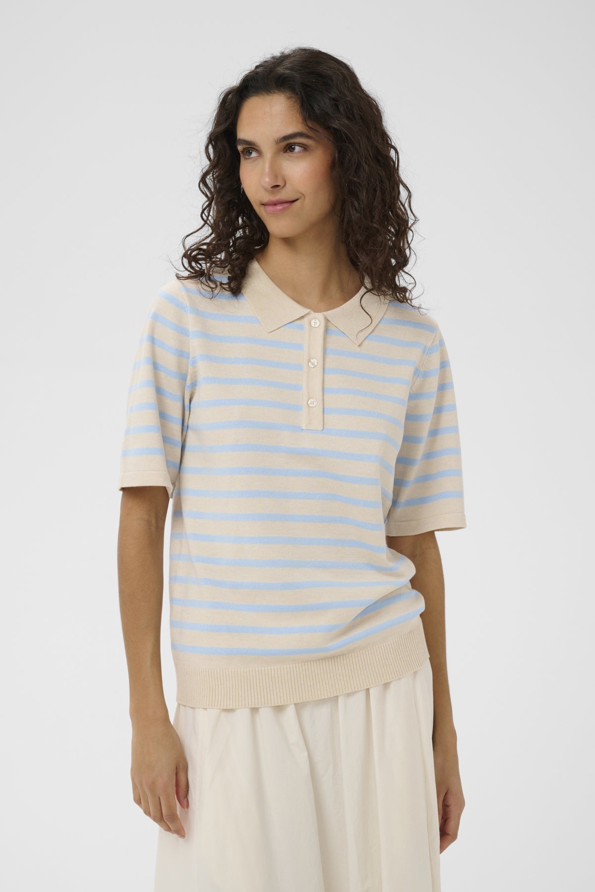 MilaSZ St. Polo SS Pullover Turtledove Cerulean Stripe - 3 - 30515159