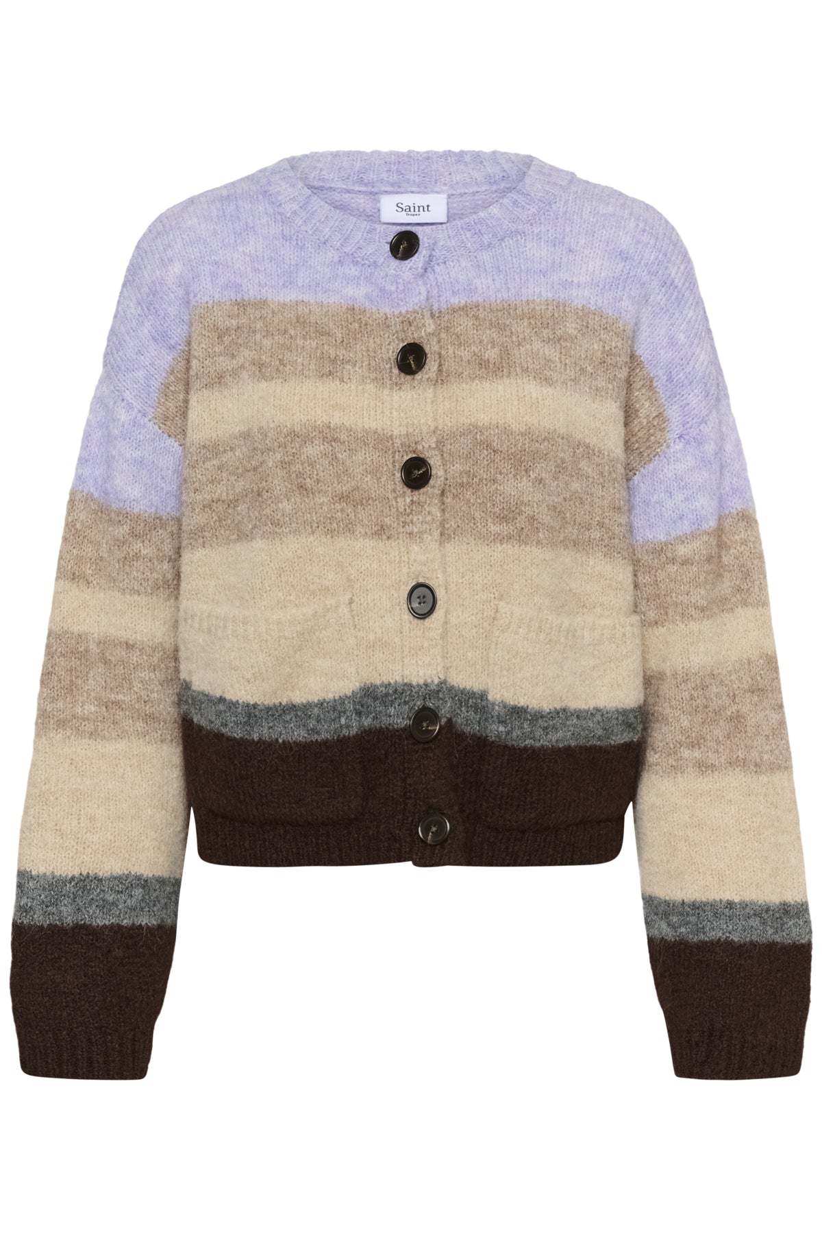 SeraphinaSZ Cardigan Chocolate Lilac Multi Stripe - - 30515256