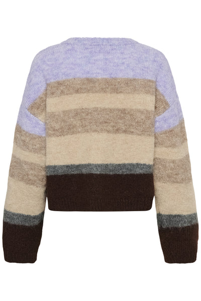 SeraphinaSZ Cardigan Chocolate Lilac Multi Stripe - - 30515256 Thumbnail