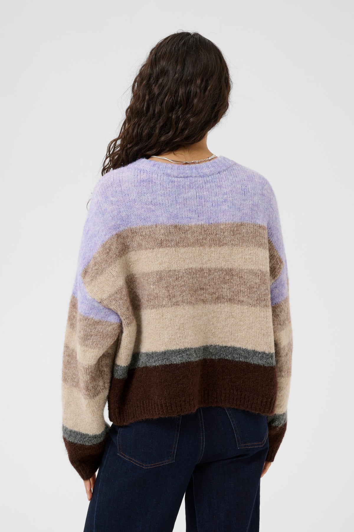 SeraphinaSZ Cardigan Chocolate Lilac Multi Stripe - - 30515256