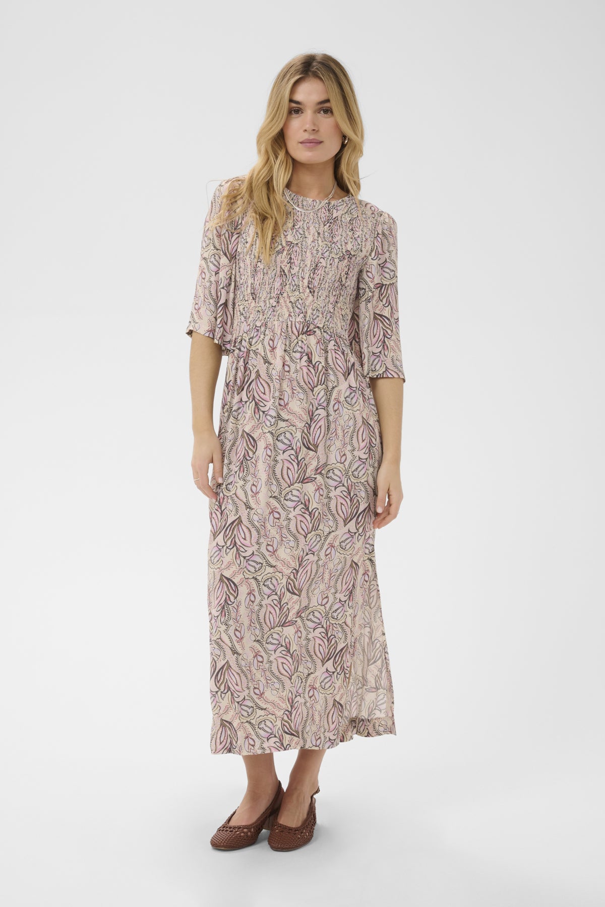 ShaktiSZ Dress Dusty Pinks Arty Blooms - 3051 - 30515270