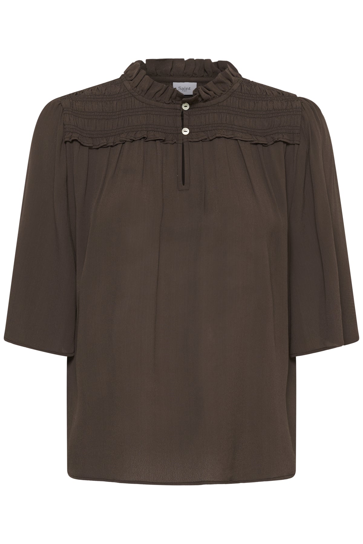 ShaktiSZ Blouse Chocolate Brown - 190912 - 30515271