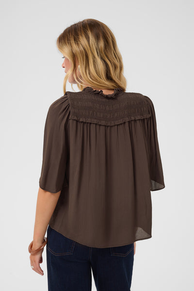 ShaktiSZ Blouse Chocolate Brown - 190912 - 30515271 Thumbnail