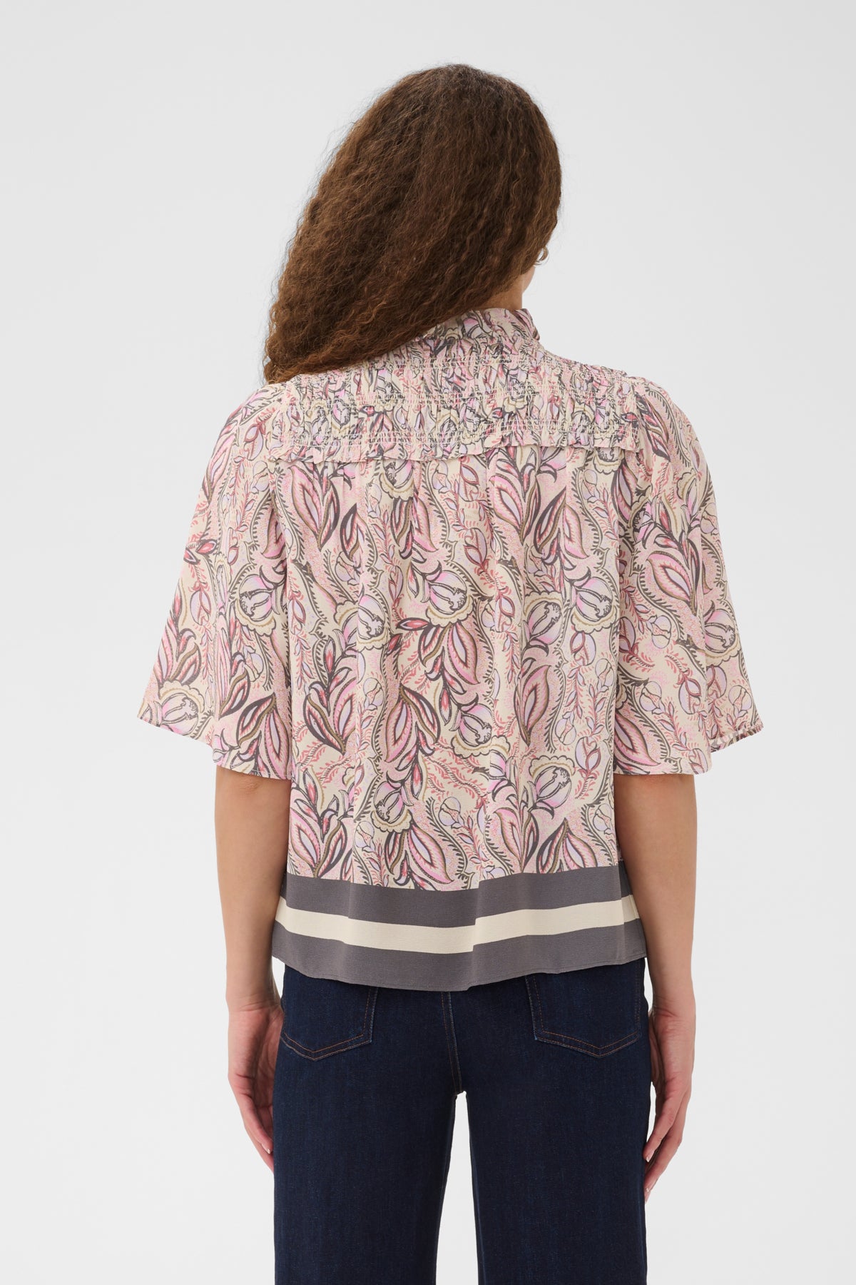 ShaktiSZ Blouse Dusty Pinks Arty Blooms - 3051 - 30515271