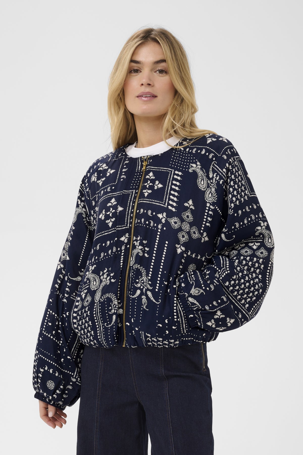 StephanieSZ Bomber Jacket NightSky Paisley Mosaic - 3050 - 30515277