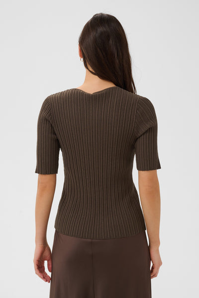 SigridaSZ SS Pullover Chocolate Brown - 190912 - 30515293 Thumbnail
