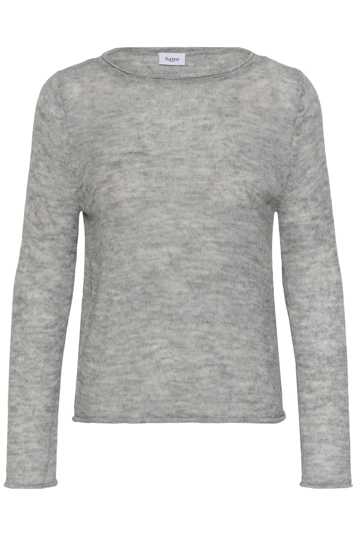 SabbaraSZ Boatneck Pullover Mist Grey Melange - 1739141 - 30515311