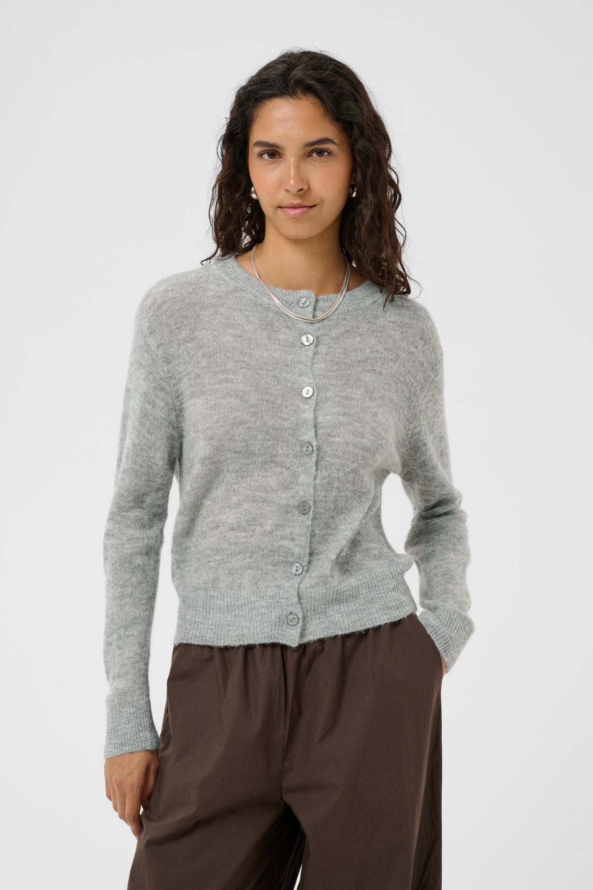 SabbaraSZ Cardigan Mist Grey Melange - 1739141 - 30515313
