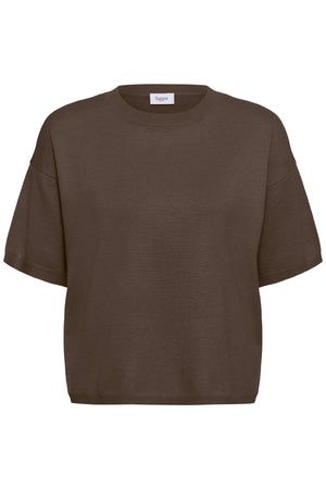 MilaSZ Boxy SS Pullover Fondue Fudge Melange - 1912241 - 30515337