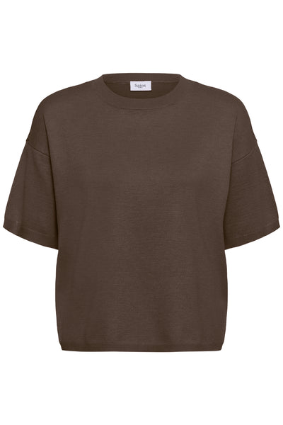 MilaSZ Boxy SS Pullover Fondue Fudge Melange - 1912241 - 30515337 Thumbnail