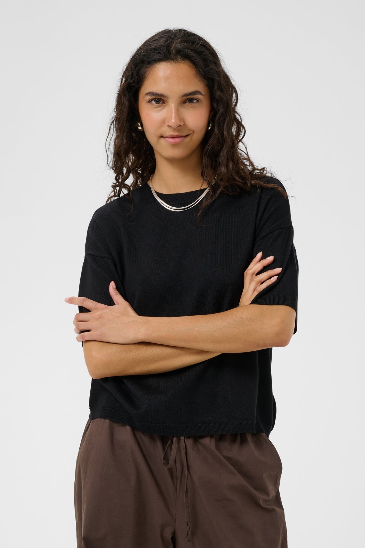 MilaSZ Boxy SS Pullover Black - 193911 - 30515337
