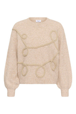 TitiaSZ Pullover Creme Melange - 1313081 - 30515475