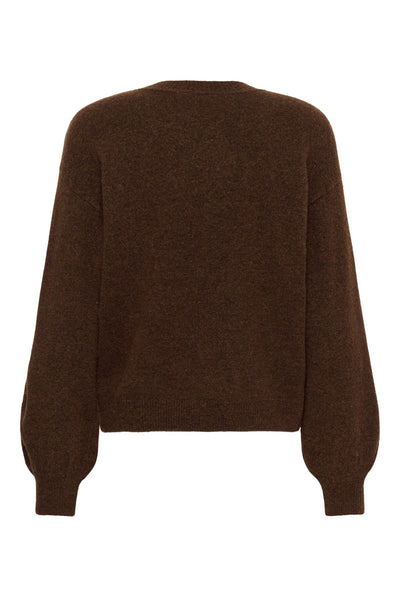 TitiaSZ Pullover Chocolate Brown Melange - 1909 - 30515475 Thumbnail