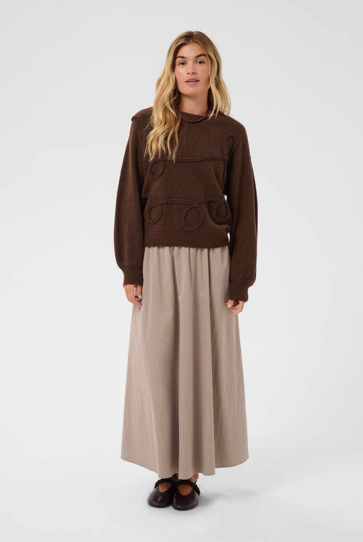 TitiaSZ Pullover Chocolate Brown Melange - 1909 - 30515475