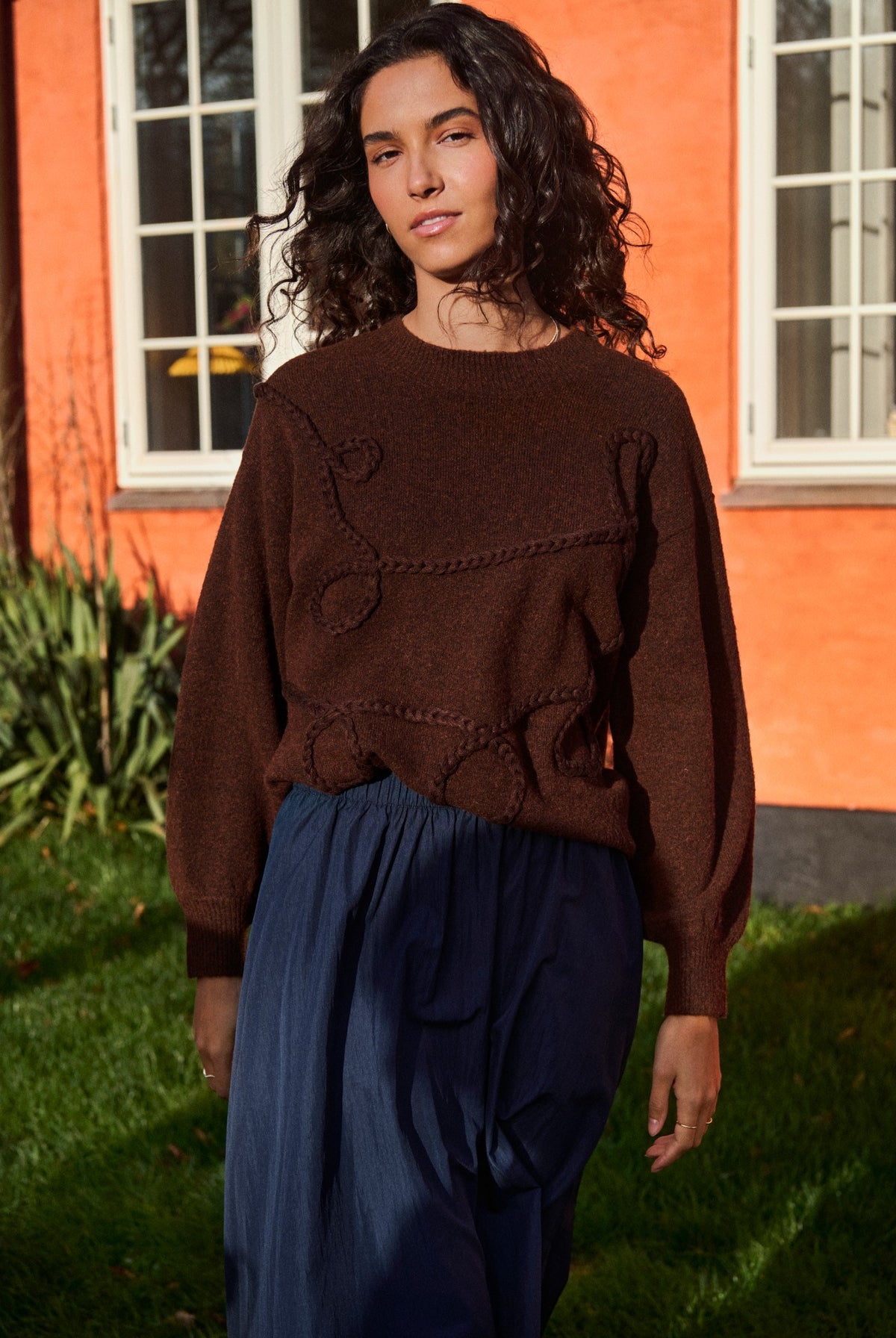 TitiaSZ Pullover Chocolate Brown Melange - 1909 - 30515475
