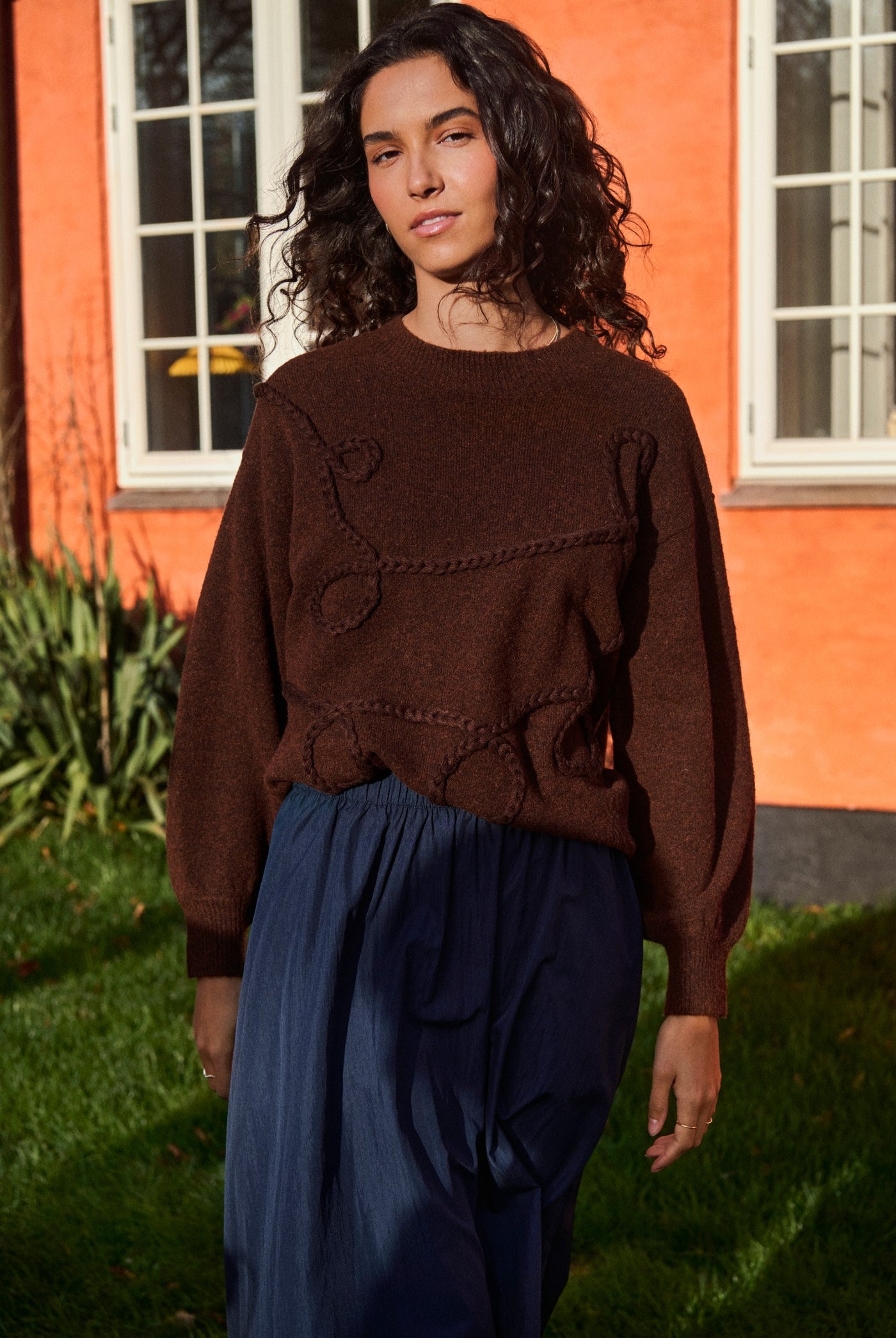 TitiaSZ Pullover Chocolate Brown Melange - 1909 - 30515475